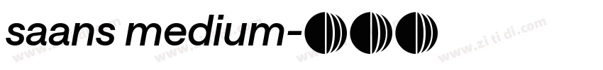 saans medium字体转换